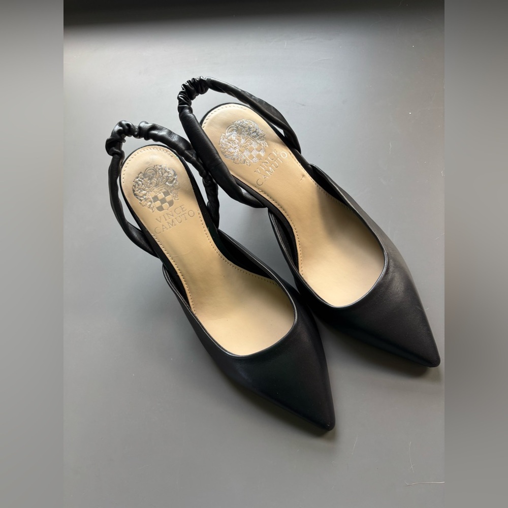 Vince Camuto Black Slingback Heels
